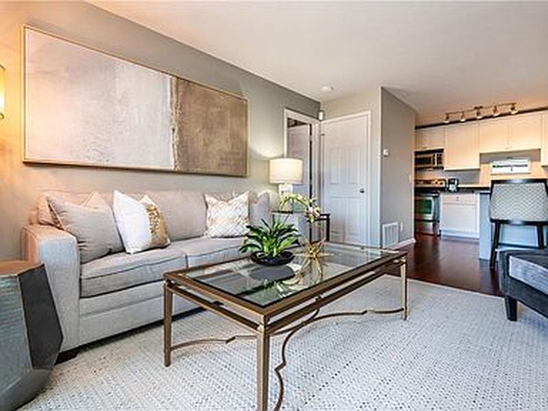 This move-in-ready Buckhead condo is gated.