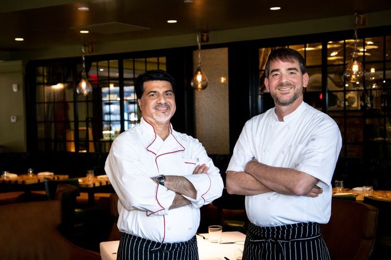 FIA Owner and Chef Burges Jokhi (left) and Executive Chef Daniel Porubiansky (right). Photo credit- Mia Yakel.