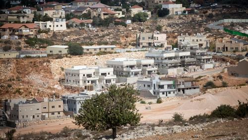 This October file photo shows a general view of housing in the Israeli orthodox Jewish settlement of Revava, near the West Bank city of Nablus. AP/Majdi Mohammed