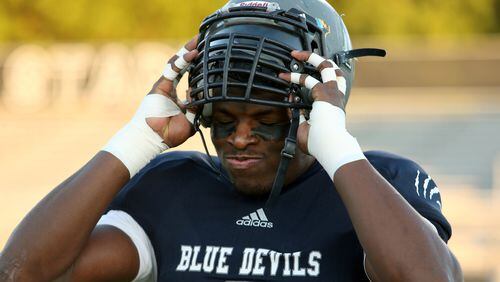 Norcross defensive end Lorenzo Carter, an AJC Super 11 selection in 2013, played with the Georgia Bulldogs, and is now a member of the Chicago Bears.