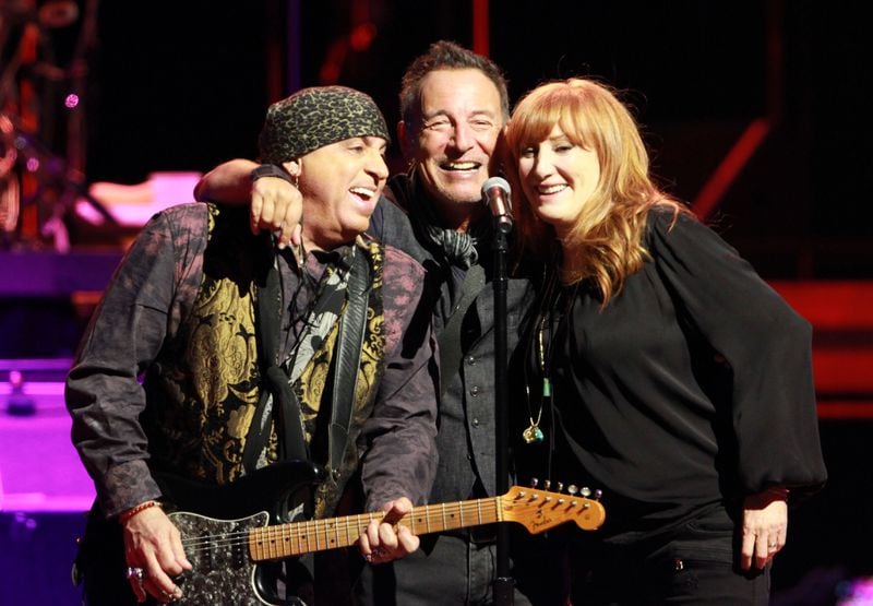 Van Zandt, Springsteen and Patti Scialfa share a moment. Photo: Robb Cohen Photography & Video/www.RobbsPhotos.com