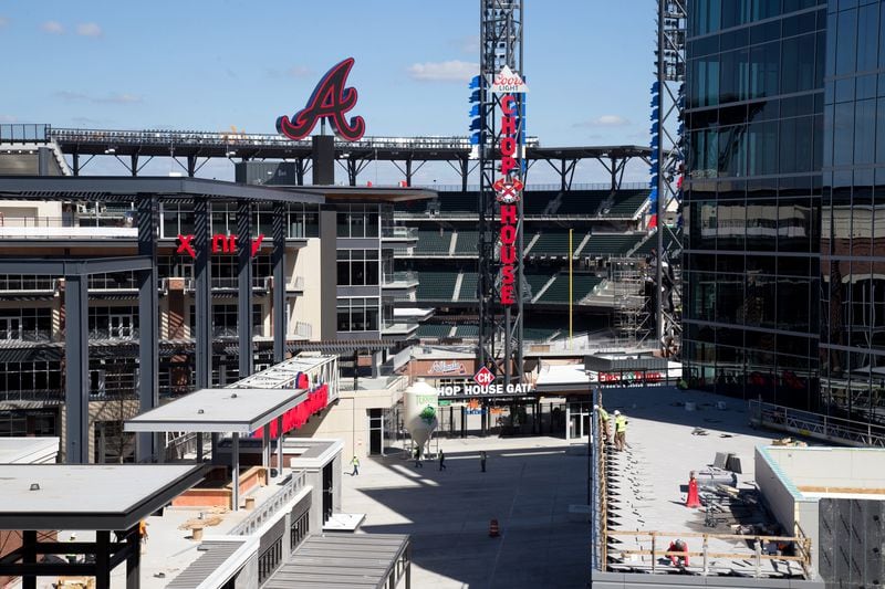 Here's what construction of the retail shops at The Battery Atlanta at the Braves' SunTrust Park looked like Feb. 23, 2017.