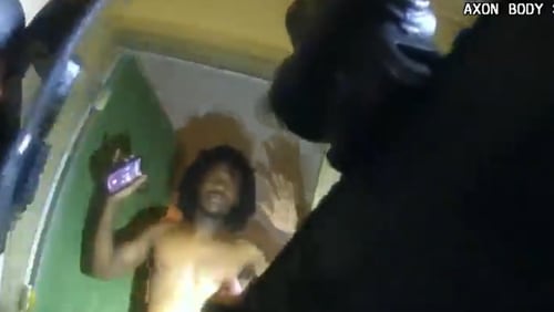 The Atlanta Police Department on Friday released body camera video that showed Santerius Kemp's Aug. 4 arrest at an Atlanta apartment.