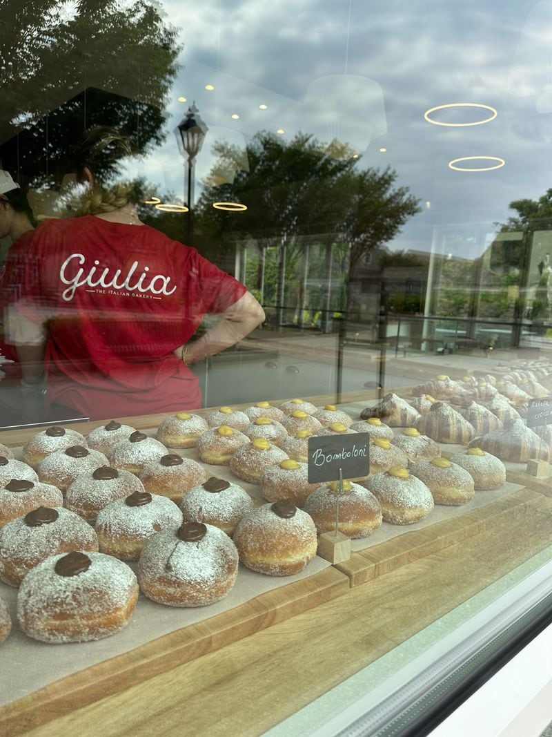 The offerings at Italian bakery Giulia in Peachtree Corners include Italian-style doughnuts called bomboloni. / Courtesy of Giulia