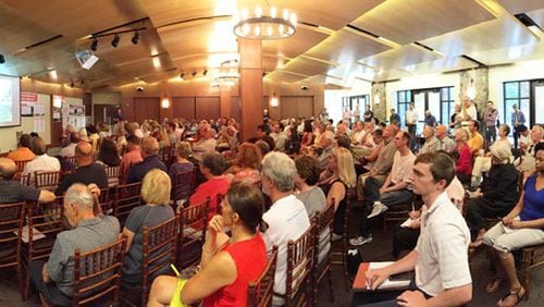 Sandy Springs residents participate in a July 20 public meeting for the Next Ten Comprehensive Land Use Plan. The City Council approved the plan Tuesday. CITY OF SANDY SPRINGS