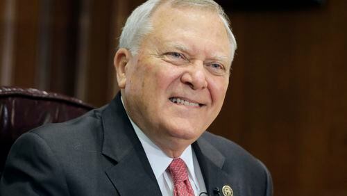 Gov. Nathan Deal announced his budget proposals for the upcoming year Wednesday before a joint session of the House and Senate at the Capitol. BOB ANDRES /BANDRES@AJC.COM
