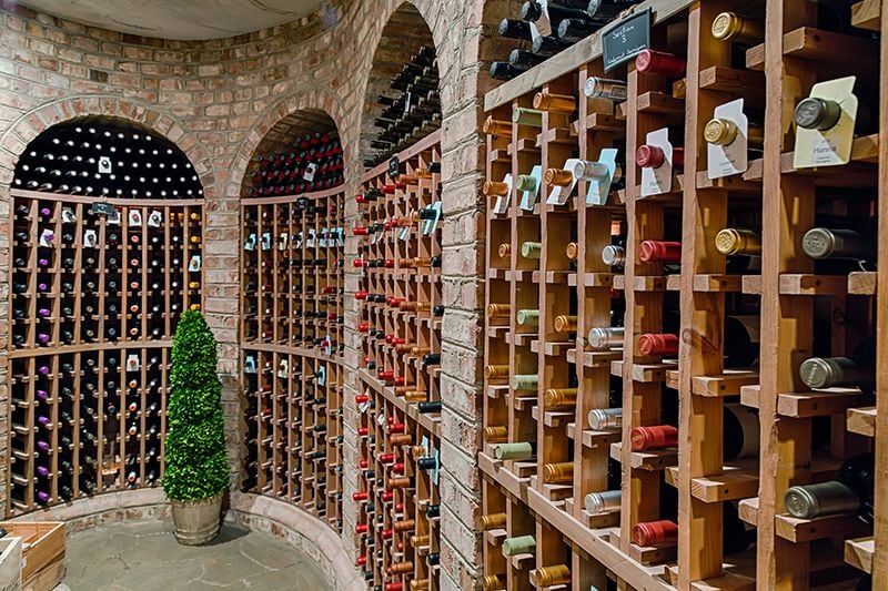 The mansion also has a 2,600-square-foot wine cellar.
Photo Courtesy of Villa Collina