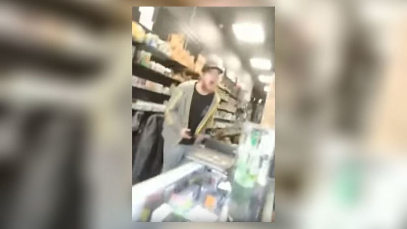 At several points in the video, the former Xhale City employee was shown screaming at the customer at the top of his lungs. (Photo: YouTube)