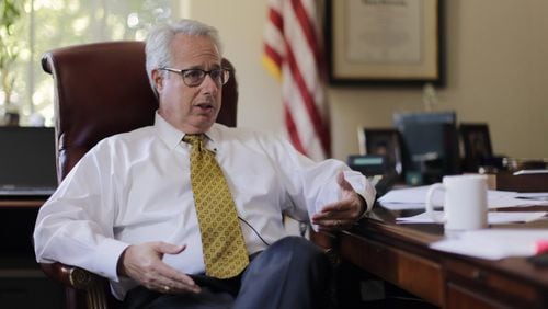 Sam Olens, the former attorney general, will help Fulton County try to solve a property tax dispute with the state. BOB ANDRES /BANDRES@AJC.COM AJC FILE PHOTO