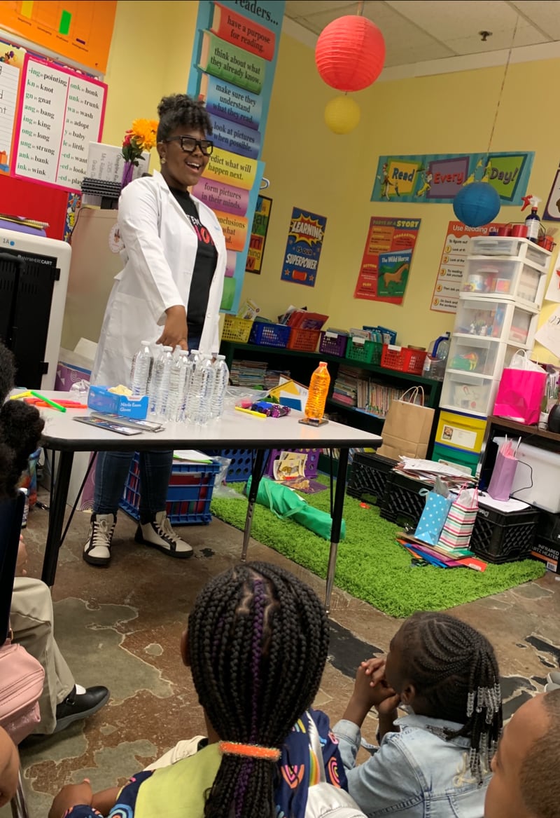 Temple Lester, 17, has exposed more than 100,000 to STEM through her free science workshops, social media engagements and motivational talks. Photo courtesy of Temple Lester
