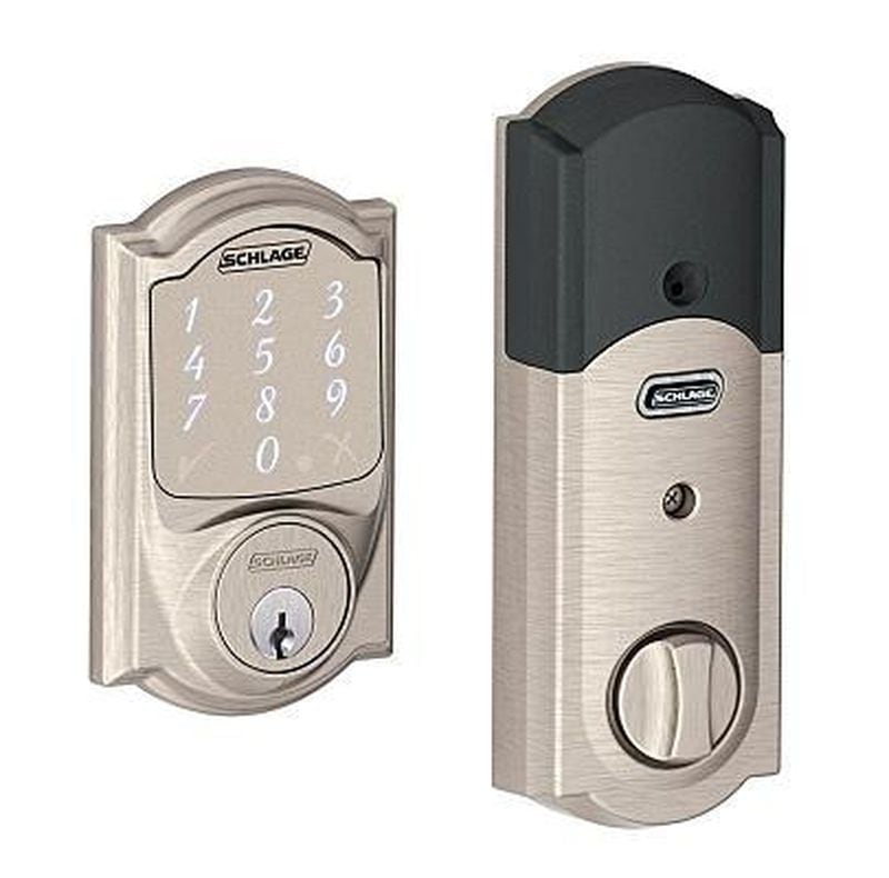 The Schlage Sense Smart Door Lock can be paired with your smart home devise for easy locking and unlocking options.