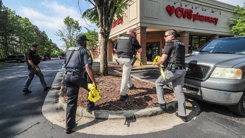 A domestic incident between two men spilled into public at a CVS in Peachtree City on Wednesday morning, leading to a dispute that ended when one man fatally shot the other, police said. The suspect was arrested at the scene.