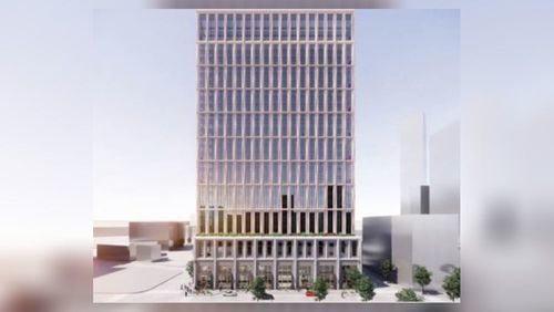 A proposed 31-story, $176 million project would include affordable housing targeted to teachers and employees of Atlanta Public Schools. Architectural rendering by S9 Architecture