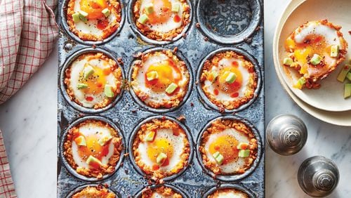 On Tuesday, it’s breakfast for dinner with Hash Brown Egg Cups. Contributed by Time Inc. Books/Jennifer Causey