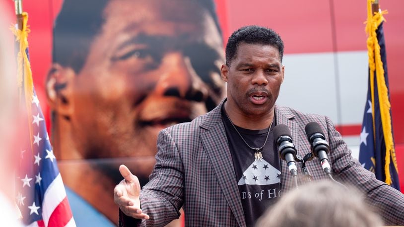 When confronted by questions about incidents of domestic abuse that his first wife has described to the media, Republican U.S. Senate candidate Herschel Walker has said he addressed his behavior, the product of mental illness, in his memoir, "Breaking Free." But the book makes no mention of domestic abuse. Ben Gray for the Atlanta Journal-Constitution