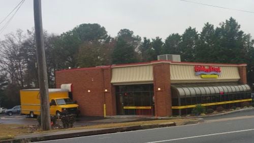 Golden Krust in Lawrenceville will add exterior wooden storage shed. Contributed by Golden Krust