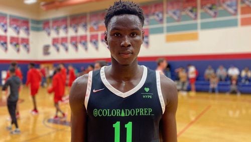 Forward Baye Ndongo of Putnam Science Academy announced his commitment to Georgia Tech May 19, 2023. (Eric Boss/247Sports)