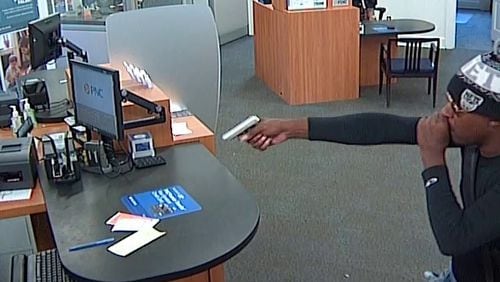 Lenard Gibbs is a suspect in the Thursday afternoon bank robbery on Indian Trail-Lilburn Road in Lilburn.