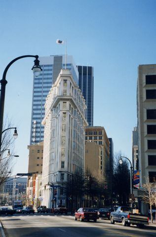 Atlanta's Flatiron Building over the years