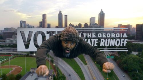 Atlanta writer/performer Mark Kendall and filmmaker Bill Worley have made a series of amusing short videos aimed at getting out the vote, including this one, called "Hey GA, what's YOUR Superpower?!" Courtesy of Bill Worley