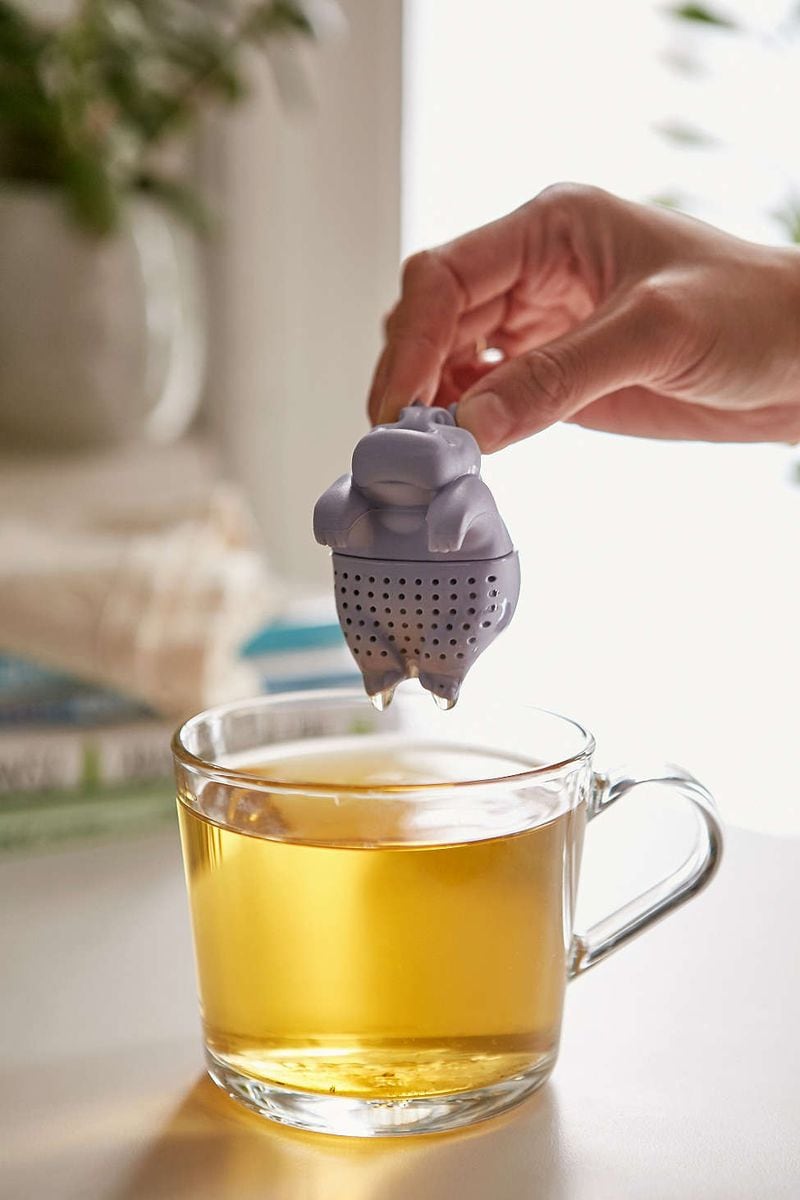 This Hippo Tea Infuser is crafted from silicone, is dishwasher safe and sits along the rim of your teacup as it offers up a relaxing brew. The infuser is only 2.5 inches long and fits perfectly inside a holiday stocking. $14 at Urban Outfitters.