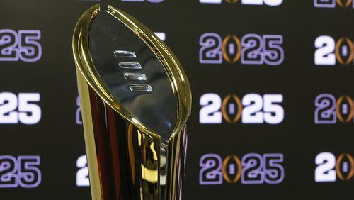 The 12-team college football playoff will debut in the 2024 season, and the championship game will be played at Mercedes-Benz Stadium om January 20, 2025. (Jason Getz / Jason.Getz@ajc.com)