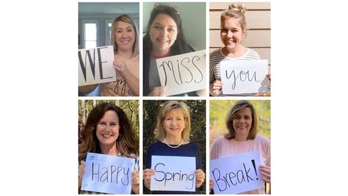 Hickory Flat Elementary School teachers send greetings to students stuck at home. The Cherokee County schools have announced a policy of “grace” toward students struggling with the COVID-19 shutdown. CHEROKEE COUNTY SCHOOL DISTRICT