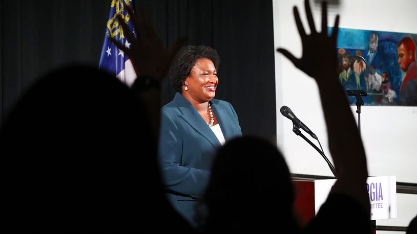 Democrat Stacey Abrams vowed that if she is elected governor, she will legalize casino gambling and sports betting to finance a needs-based college scholarship. Curtis Compton / Curtis Compton@ajc.com