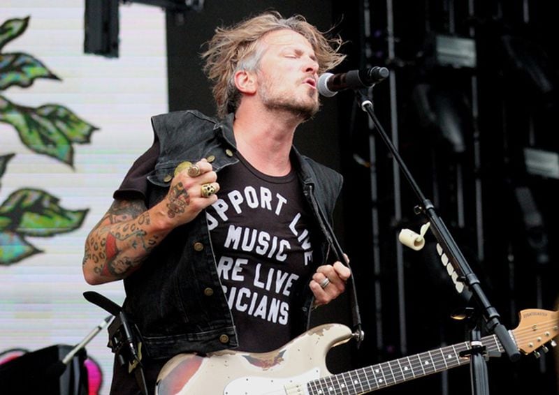 Butch Walker, a native of Cartersville, Ga., last played Music Midtown more than 20 years ago. He returned on Sept. 16, 2018 with a vigorous set of rockers. Photo: Melissa Ruggieri/Atlanta Journal-Constitution