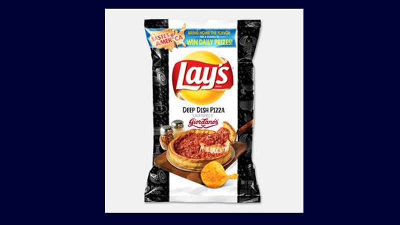 Deep Dish Pizza is one of the new Lay's Taste of America flavors, representing popular regional cuisines.