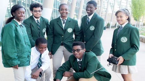 Students at Drew Charter School in Atlanta are required to wear uniforms. The school system is considering dress code changes across the board. CONTRIBUTED