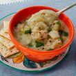 Cauliflower puree lends this dairy-free fish chowder a creamy texture without the heaviness of cream. (Virginia Willis for The Atlanta Journal-Constitution)