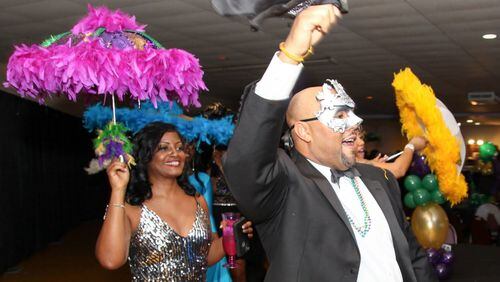 The ninth annual Mardi Gras Ball is a formal celebration featuring live music and a second-line dance on March 2. Contributed by @NightLifeLink atlmardigras.com