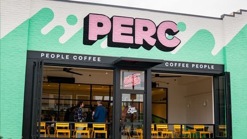 The exterior of the new Perc Cofee location in Tucker. / Courtesy of Perc Coffee
