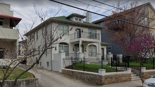 The white brick home on John Wesley Dobbs Avenue in Old Fourth Ward is now protected as a landmark site in Atlanta. (Screenshot via Google Maps)