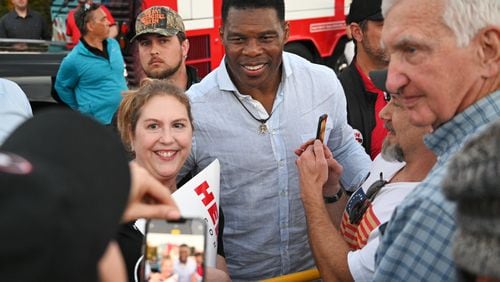 A recent Atlanta Journal-Constitution polls showed that 52% of respondents dislike how Republican U.S. Senate candidate Herschel Walker handles himself personally, and 53% said they had an unfavorable impression of him. But the poll also showed him essentially tied with Democratic U.S. Sen. Raphael Warnock. (Hyosub Shin / Hyosub.Shin@ajc.com)