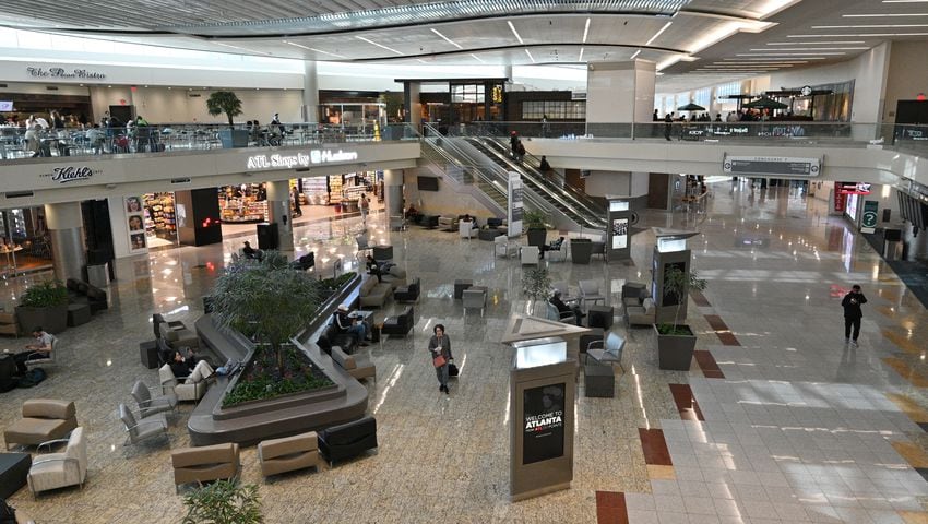 Atlanta airport's international terminal not as busy at 10th