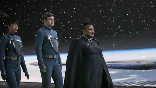 Stacey Abrams as United Earth president in the series "Star Trek: Discovery." Marni Grossman/Paramount Plus/CBS