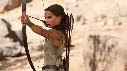Alicia Vikander stars as Lara Croft in “Tomb Raider.” Contributed by Warner Bros. Entertainment