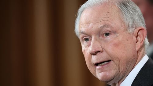 The U.S. Justice Department released directives Friday seeking more mandatory minimum sentences and instructing prosecutors to pursue the strictest punishments available. “It is a core principle that prosecutors should charge and pursue the most serious, readily provable offense,” U.S. Attorney General Jeff Sessions wrote in a memo to prosecutors. Sessions did say that there are some cases “in which good judgment” could lead authorities to stray from that policy. (Photo by Win McNamee/Getty Images)