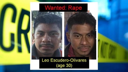 Gwinnett County police are looking for Leo Escudero-Olivares. There are warrants out for his arrest on charges of rape, aggravated sodomy and aggravated sexual battery.
