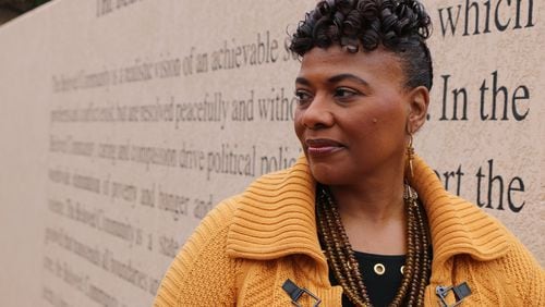 Bernice King, the daughter of the Rev. Martin Luther King, Jr., outside of King Center in January. (AP Photo/Robert Ray)