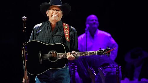 George Strait, shown in Las Vegas in February 2019, will visit an Atlanta stadium for the first time since 2001 when he hits Mercedes-Benz Stadium on March 30, 2019. Chris Stapleton, Chris Janson and Ashley McBryde will join him. Photo: Getty Images