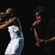 08/13/23 - Atlanta rap group Earthgang performed at the city's 50th Anniversary hip-hop concert at Lakewood Amphitheater Sunday, August 13, 2023. The concert was hosted by mayor Andre Dickens, radio personality Ryan Cameron and super producer Jermaine Dupri, the. KYMANI YASIR CULMER | Contributor