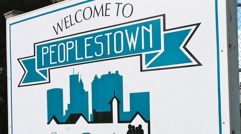 A  sign in Peoplestown from 2017.