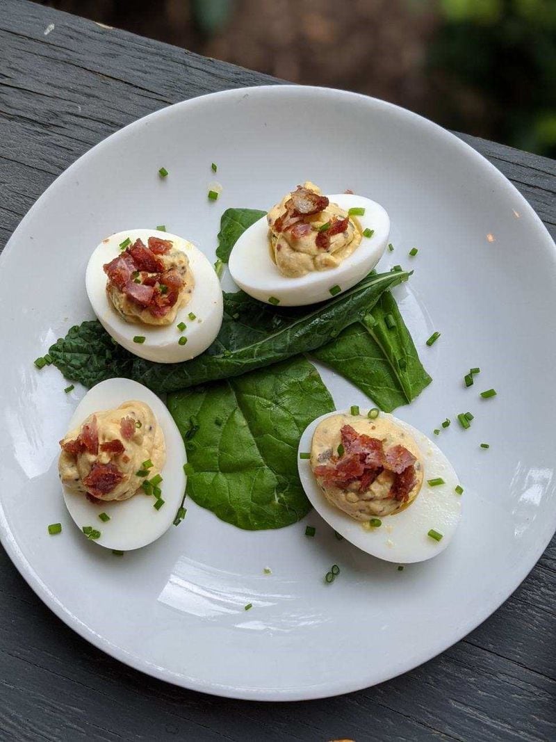 Full Commission’s deviled eggs travel well, and are memorably devilish. CONTRIBUTED BY DAVID TRAXLER
