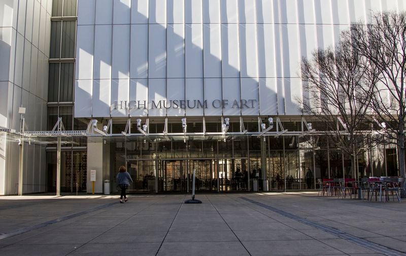 The front of the High Museum of Art is shown in Atlanta, Georgia, on Friday, March 2, 2018. (REANN HUBER/REANN.HUBER@AJC.COM)