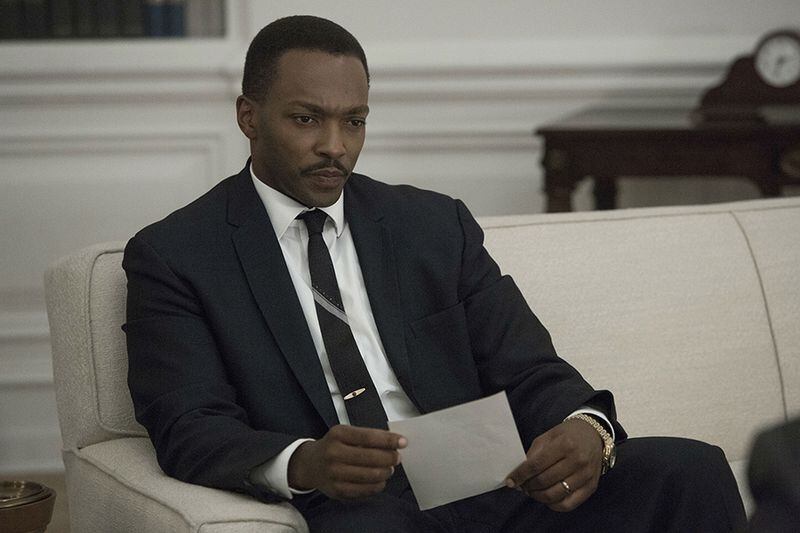 Anthony Mackie played Martin Luther King Jr. in the HBO film "All the Way." (Hilary Bronwyn Gayle / HBO)