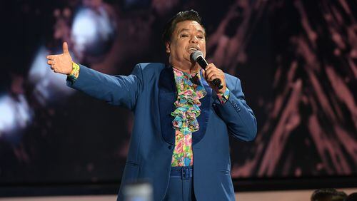 Juan Gabriel performs at the Billboard Latin Music Awards in Miami in April. (Photo by Rodrigo Varela/Getty Images)