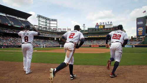 Things haven't gone the way the Braves expected with the outfield of Justin Upton, B.J. Upton and Jason Heyward in their first two seasons together. Now it remains to be seen if one or more of them is traded before next season.